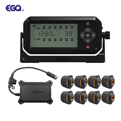 Sistema di controllo senza fili di pressione di gomma di dodici sensori rf 120Psi Freescale Chip Truck TPMS
