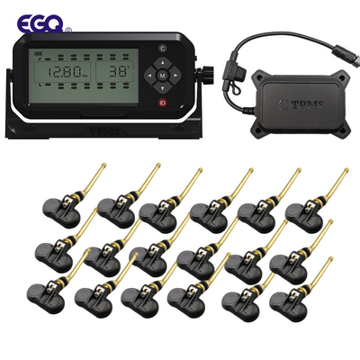 Sistema TPMS per rimorchio con uscita RS232 con sensore stelo valvola a 18 ruote