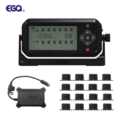 Sistema di monitoraggio della pressione dei pneumatici con uscita RS232 per camion TPMS per 16 ruote