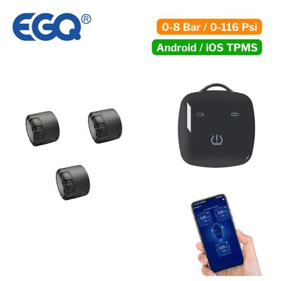 Motor tricycle wireless BL8 Sensore TPMS esterno con tastiera ricevitore ricaricabile e APP mobile Compatibile con Android e IOS
