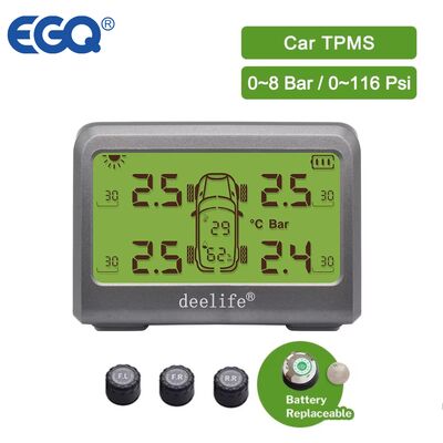 MY66T Automobile TPMS Monitoraggio dell'umidità pneumatico Pressione 433MHz Sensore esterno