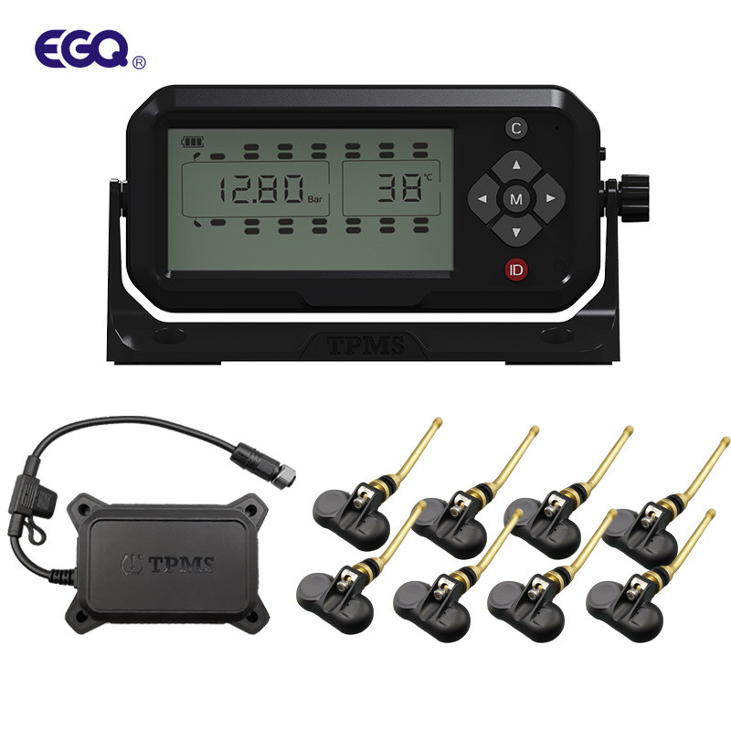 8 Sensore stelo valvola ruota Rimorchio Sistema TPMS Sistema di monitoraggio della pressione dei pneumatici