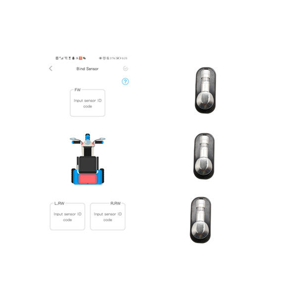 Carraio TPMS della parte anteriore 3 per il sensore BLE 2.4Ghz di pressione di gomma della bicicletta della bici