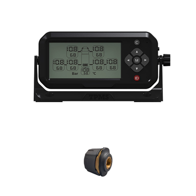 Sistema di controllo LCD di pressione di gomma del bus TPMS della gomma dell'esposizione una